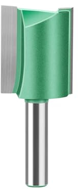 MACHSWON Straight Router Bit 8mm Shank,Double Flute Woodworking Milling Cutter Router Bits 25mm Cut Diameter 30mm Cut Length Cutting Trimming Cutter Routing Bits