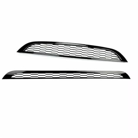 Auto Frontgrill 2 Stücke Front Upper & Lower Grille Honeycomb Mesh Grille Abdeckung Kompatibel Mit Für Mini One & Für Cooper R50 R52 R53 51137026202 51137133847 Kühlergrill