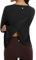 baleaf Women's Long Sleeve Gym Tops Crossed Back Running Yoga Sports Tank Tops Quick Dry UV Protection Black L