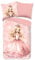 Good Morning Wende-Bettwäsche Amelie natürlich 100% Baumwolle Kinderbettwäsche Prinzessin 135 cm x 200 cm rosa weiß