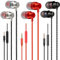 Supecesorio Auriculares in Ear con Cable y Microfono, Paquete de 3 Auriculares, Control de Volumen, Aislamiento de Ruido, Auriculares de 3.5 mm con Cable para PC, Tableta, MP3, Android