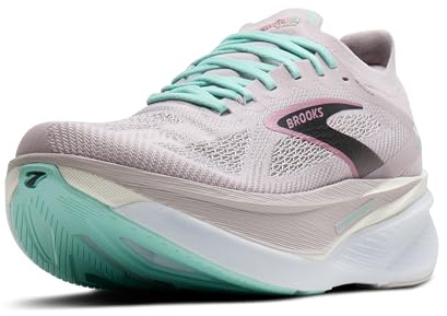 Brooks Damen Hyperion Max 3 Neutral Running Shoe, Pink/Yucca/Schwarz, 11