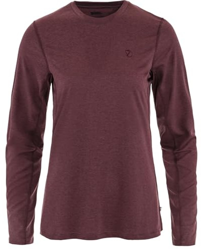 Fjällräven Damen Abisko Day Hike LS T-Shirt, Port, L