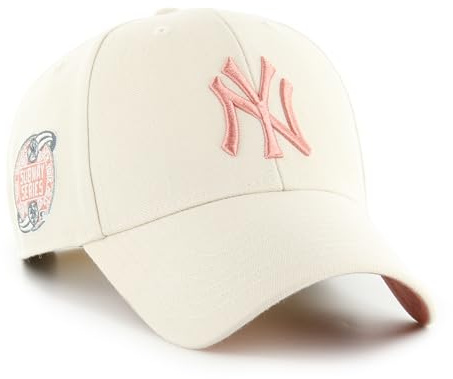 47 New York Yankees MLB MVP Casquette de baseball unisexe réglable avec logo rose Sandstorm