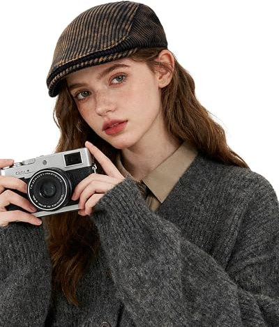 Clakllie Winter Warme Schirmmütze Flatcap Herren Klassische Schiebermütze Barret Cap für Freizeit Jagd Retro Verstellbar Gatsby Ivy Irish Hat Baskenmütze Tellermütze