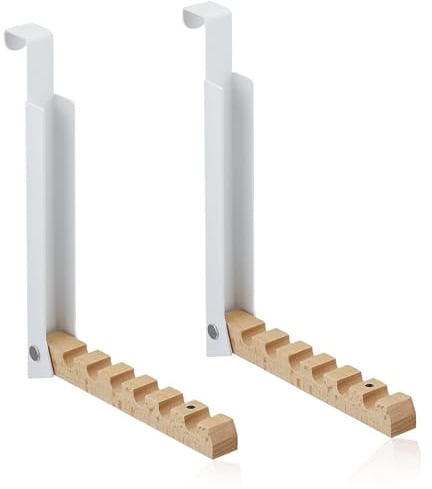 YYUEZHI 2 Pièces Pliable Patère De Porte À Suspendre Porte Manteau Pour Porte Pour Porte, Chambre À Coucher, Suspendre Des Vêtements, Des Chapeaux, Des Sacs