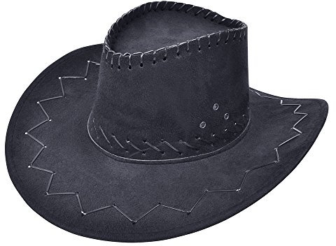 Bristol Novelty Bh438 Cowboyhut, Genäht, Schwarz, Unisex, Einheitsgröße Cowboy Hat Stitched Black, Adult, Solid, One Size