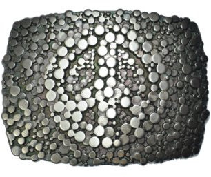 VaModa Gürtelschließe 4,0 cm | Wechselschließe Gürtelschnalle Buckle 40mm | Modell Peace | Gürtelschließe für Wechselgürtel