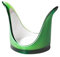 Omada Design Portabicchieri in Acrilico Bicolore, Porta Bicchieri Antivento, Lavabile in Lavastoviglie, Made in Italy, Linea Square, Verde/Bianco