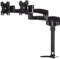 StarTech.com Desk Mount Dual Monitor Arm - Articulating - Supports Monitors 12'' to 24'' - Adjustable VESA Monitor Arm - Grommet or Desk Mount - Black (ARMDUAL)