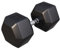 GORILLA SPORTS® Hexagon Kurzhanteln - Gewichte 2-50 kg, mit/ohne Ablage, Gusseisen Gummiert, Rutschsicher, Griff Gerändelt, Verchromt, Schwarz - Sechseckige Hanteln, Dumbbell, Krafttraining, Fitness