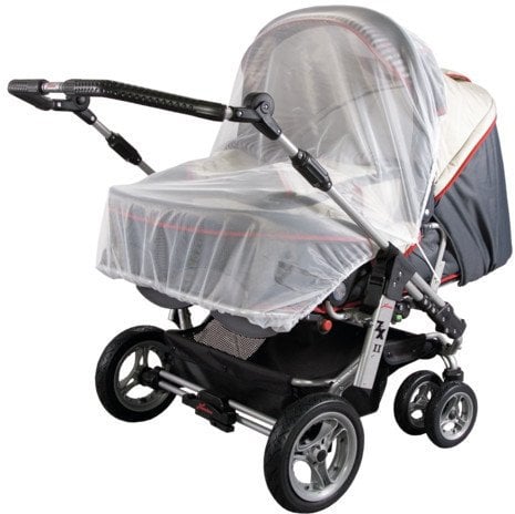 Sunnybaby 10163 Insektenschutznetz für Zwillings-Kinderwagen - Farbe: WEISS