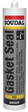 Soudal Silikon-Dichtmasse Hochtemperatur Kartusche 310 ml, rot, 78003460