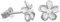 Sterling Silber 7 mm Ohrstecker Plumeria by Hawaiian Silber Schmuck