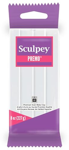 Polyform Premo Sculpey Polymer Clay 8 oz White