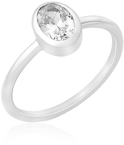 Miore Damen-Ring 925 Sterling Silber Solitär Zirkonia Gr. 52 (16.6) MPS050R2