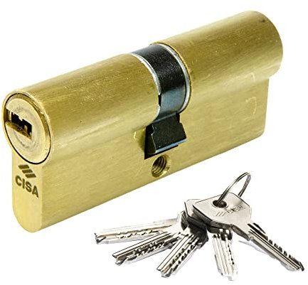 Asix Zylinderschloss, Messing, 30 x 40, kurz, 1.0E300.12.0.00SZ.C5 CISA
