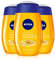 NIVEA Huile de douche (3 x 200 ml), soin hydratant femme enrichi en huiles naturelles, gel douche nutrition intense pour peaux sèches