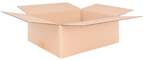 verpacking Faltkartons 320 x 250 x 120 mm Braun (Außenmaß 325 x 255 x 130 mm) KK 50 1-wellig Versandkarton für mittelgroße Waren DHL Päckchen M DPD S GLS S Kartons (25 Stück)