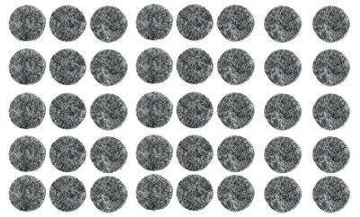 sourcing map Filzgleiter für den Haushalt, selbstklebend, 15 mm Durchmesser, 40 Stück, Grau de