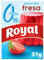 Royal Gelatina en Polvo Sabor Fresa con Vitamina C, 0% Azúcares 10 Raciones, 31g