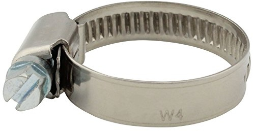 SC-Normteile | 50 Stück Schlauchschellen mit Schneckenantrieb | Breite= 9 mm | Spannbereich = 16-27 mm | DIN 3017 W4 (komplett aus Edelstahl A2 V2A) | SC3017