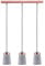 Paulmann 79626 Neordic Stig Pendelleuchte max.3x20W E27 Grau/Kupfer matt 230V Beton/Metall