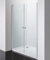 Porte Saloon Box Douche Cristal Transparent 6 mm Niche Ouverture Double Porte battante Largeur 70 cm, Hauteur 190 cm