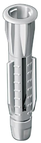 allfa Allzweckdübel mit Kragen, 5 x 32 mm 22000-5 (Allrounddübel Dübel Gasbetondübel Gipsdübel Gipskartondübel Mehrzweckdübel Porenbeton-Dübel Spreizdübel Standardbefestigung) (Pack à 100 Stück)