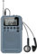 AM FM 2 Band Radio COVVY Digital 12/24H Time Display Radio Battery Operated Tuning Stereo Personal Radio with Earphone, Loud Speaker, Alarm Clock and Timer for Walking Running Jogging (Gray)