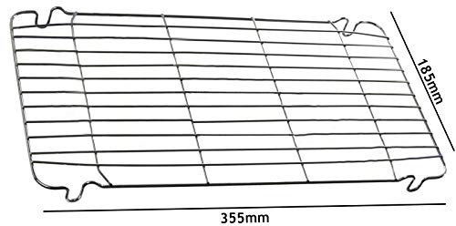 SPARES2GO Large Grill Pan Rack Grid for Hoover Oven Cooker (355 x 185mm)