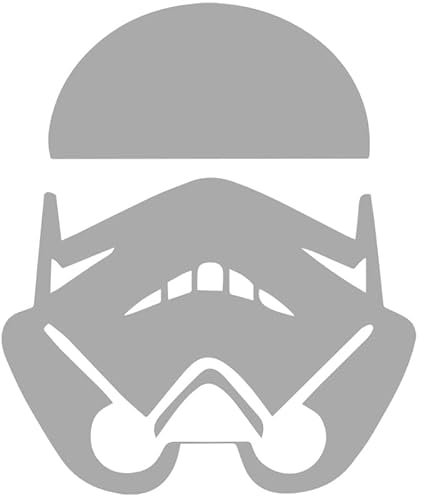 Decus Shop Star Wars Stormtrooper XL 0150 (Silber) // Sticker OEM JDM Style Aufkleber