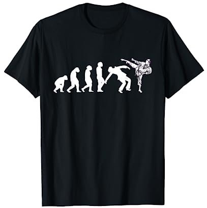Karatè Kung-Fu Taekwondo Aikido Ju-Jutsu Evoluzione Karate Maglietta
