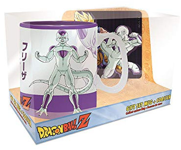 608333c - Dragon Ball - Pck Mug 460 ml + Dessous de Verre - Son Goku vs Freezer (PlayStation 4)