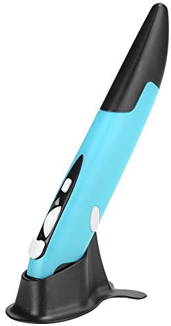 Dilwe Kapazitive kabellose Stiftmaus, USB-Stift-Universal-Computermaus, benutzerdefinierte Innovative vertikale kabellose Stiftmaus für 7/8/Vista/XP/2000/Android/Linux/OS X.(Blau)