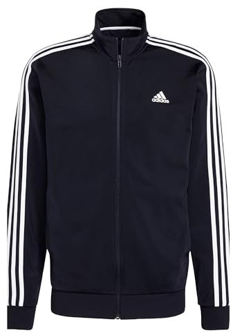 adidas Homme Essentials Warm-Up 3-Stripes Track Jacket, Legend Ink/White, XS