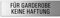 Schild Für Garderobe keine Haftung 150x40 mm Türschild aus Aluminium horizontal gebürstet Edelstahloptik selbstklebend 57521-K