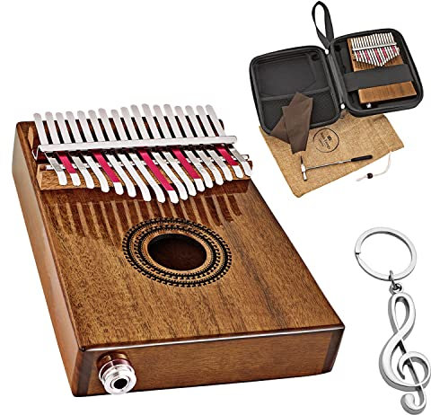 Meinl Sonic Energy PKL1707H Kalimba mit Tonabnehmer Pickup Daumenklavier + keepdrum Schlüsselanhänger