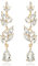 EVER FAITH Blatt Ohrringe Hochzeit Kristall baumeln Tropfen Marquise Art Deco Strass Kronleuchter für Damen klar Gold-Ton