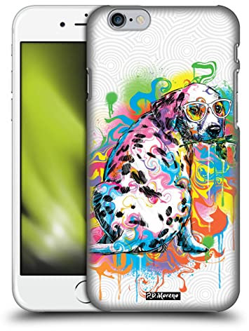 Head Case Designs Offizielle P.D. Moreno Dalmatiner Drip Art Katzen Und Hunde Harte Rueckseiten Handyhülle Hülle Huelle kompatibel mit Apple iPhone 6 / iPhone 6s