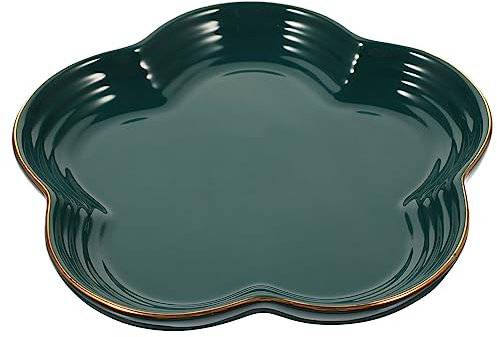 Cabilock Plateau De Rangement Céramique Forme De Fleur De Prunier Organisateur De Bijoux Et Accessoires Support Décoratif Multifonctionnel Pour Bureau Plaque De Rangement Imperméable Et