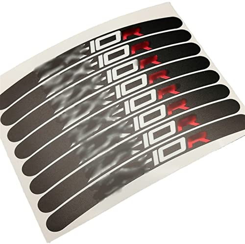 HIMNIL Motorrad Radnabe Aufkleber Felge Reflektierender Aufkleber Für Kawasaki ZXR ZX 1000 Rot ZX-10R ZX10R 8X ZX-10R 2004 2006-2010 Felgenaufkleber