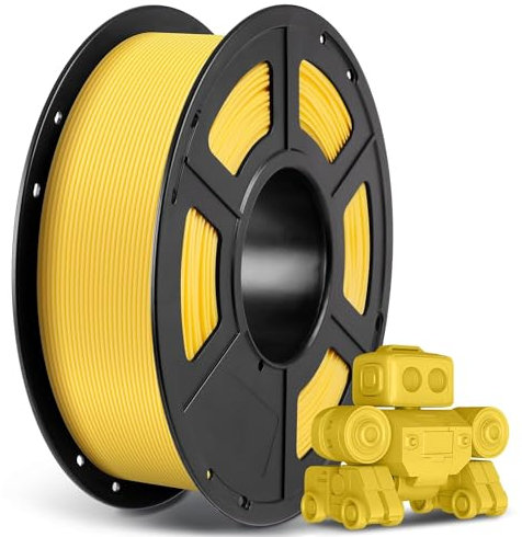 ANYCUBIC PLA Filament 1.75mm, 3D Drucker Filament PLA, Filament 3d Druckmaterialien für FDM 3D-Drucker, Vakuumverpackung, Ordentliche Spule, 1kg PLA Gelb