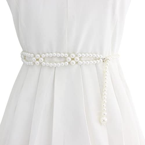 FAIRYGATE Damen Perlen Gürtel Brautgürtel Taillengürtel Kleidergürtel Damen Hochzeit Accessoires, DA3816