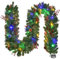 Weihnachtsgirlande mit Lichtern, 2,7 m, beleuchtete Weihnachtsgirlande, batteriebetrieben, 8 Beleuchtungsmodi, 50 LED-Lichter, Weihnachtsgirlande, rote Beere, Weihnachts-Tannenzapfen, für Treppen,