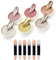 Polvere per unghie – oro rosa metallizzato cromato glitter polvere – con effetto specchio magico sirena perla pigmento polvere per nail art design e decorazione unghie – accessori per nail art
