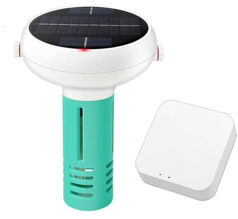 Monitor galleggiante intelligente per piscina Il più recente dispositivo 7 in 1 CL/PH/EC/TDS/ORP/Temp/Salinità con APP Display digitale