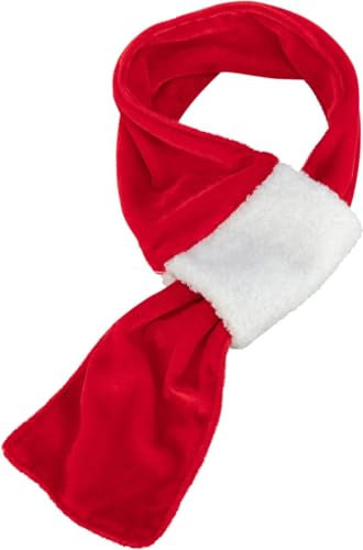 Trixie Xmas Schal Samtoptik Rot/Weiß