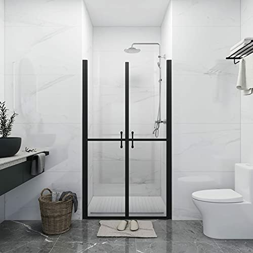 ARKEM Puerta de Ducha Transparente (78-81) x190 cm Mampara Ducha Fijo Abatible