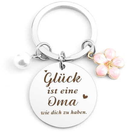 OZOSHINE Schlüsselanhänger Oma Geschenke Zum Geburtstag Geschenk Für Oma Von Enkel Geburtstagsgeschenk Geschenk Zum Muttertag Geburtstag Weihnachten Valentinstag Oster Muttertagsgeschen